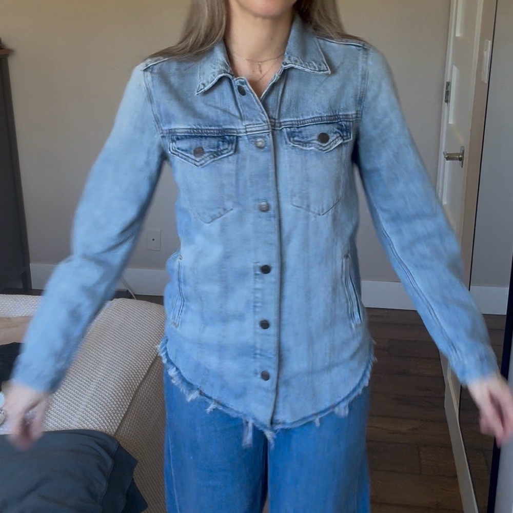 Gap Denim snap button down over shirt